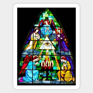 Ancient Church Stained Glass Sticker